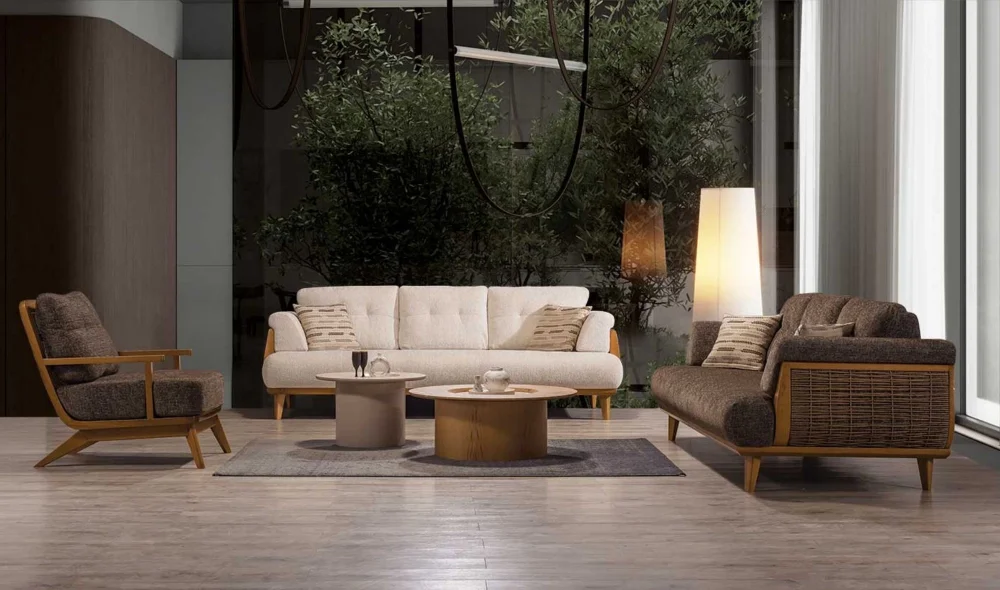 Valeron Ceviz Koltuk Takımı