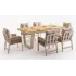 Olimpos Krem Iroko Yemek Masası Takımı