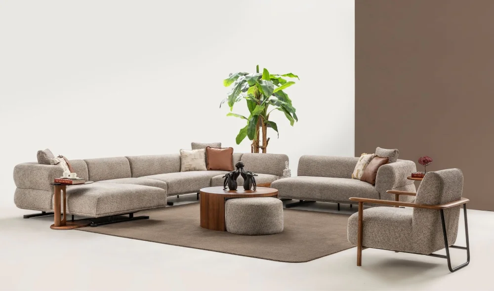 Cassaro Dinlenmeli Köşe Koltuk Takımı