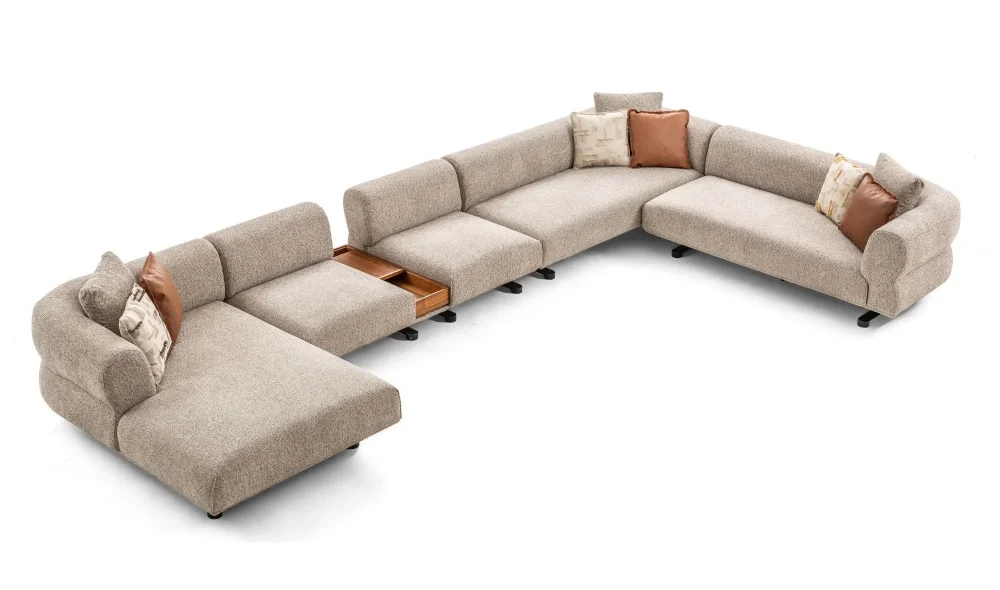 Cassaro Dinlenmeli Köşe Koltuk Takımı