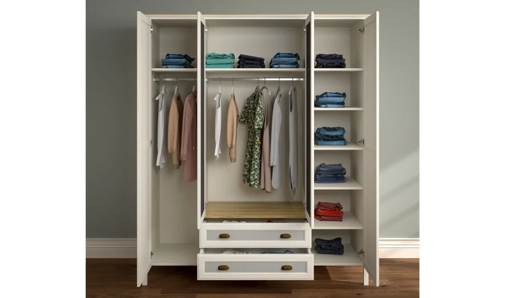 Vento 4 Kapaklı Gardrop