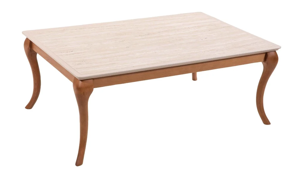 Pesaro Traverten Ceviz Orta Sehpa