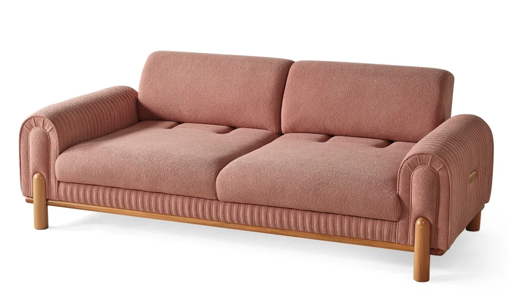 Coco Pembe 3lü Koltuk