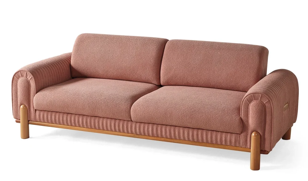 Coco Pembe 3lü Koltuk
