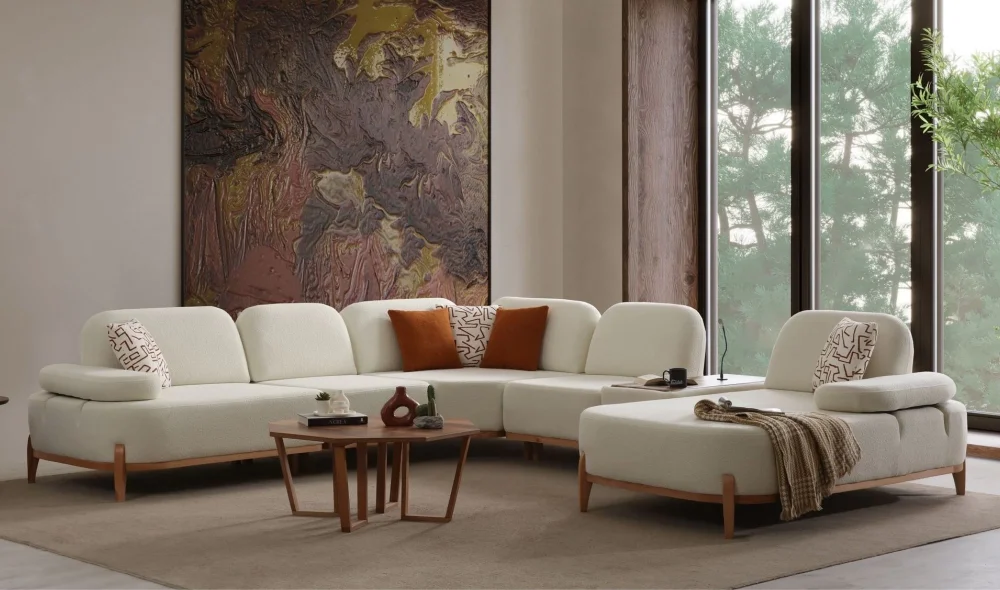 Toscana Dinlenmeli Köşe Koltuk Takımı