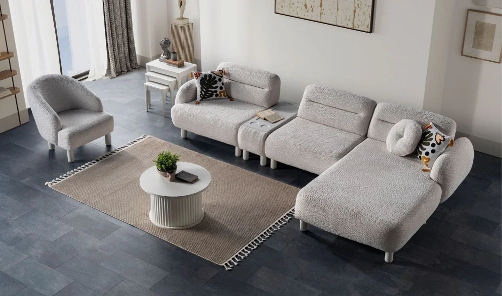 Nora Dinlenmeli Köşe Koltuk Takımı