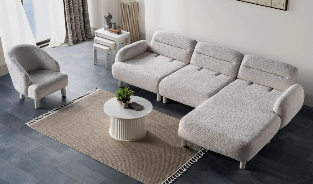 Nora Dinlenmeli Köşe Koltuk Takımı