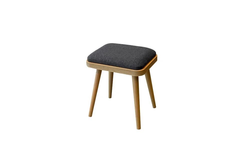 Rondo Mini Açılır Mutfak Masası Takımı - Karina Meşe Antrasit Renk