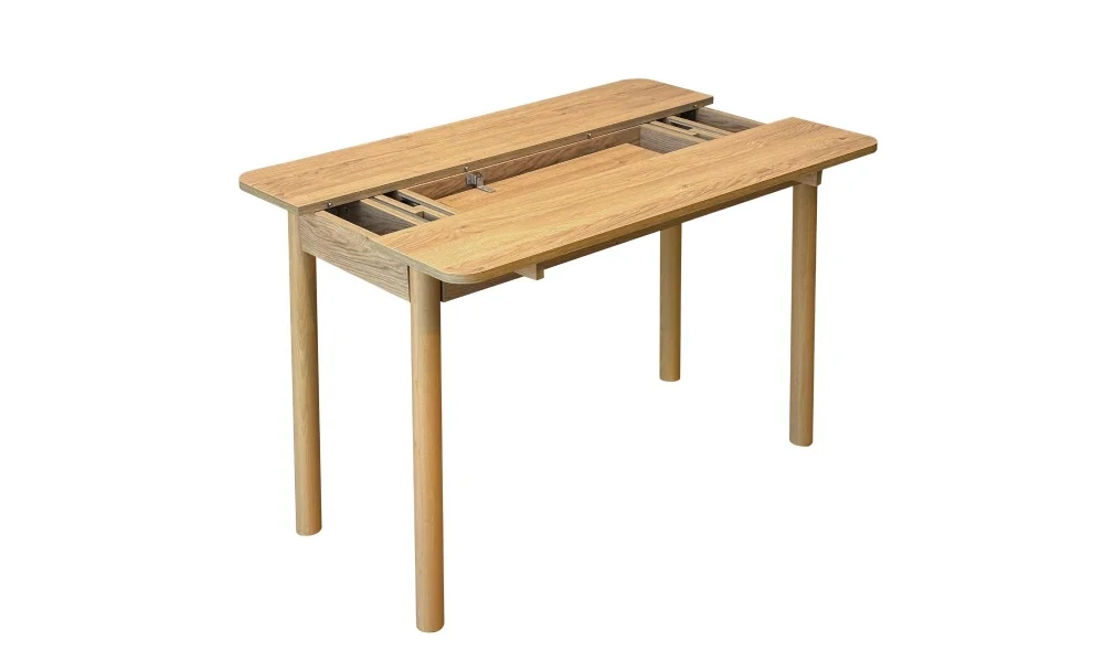 Rondo Mini Açılır Mutfak Masası Takımı - Karina Meşe Gri Renk