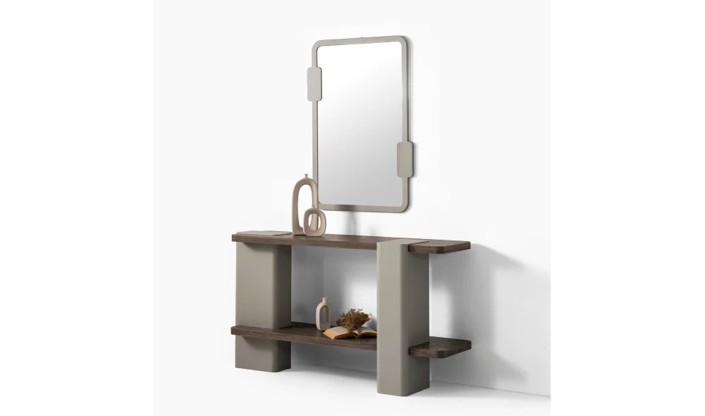 Strong Silver Meşe Dresuar ve Ayna