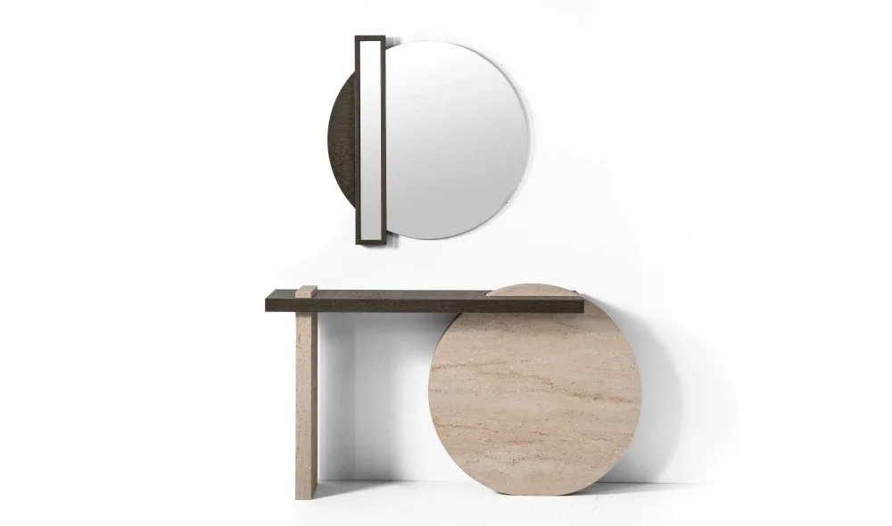 Togg Gri Meşe Dresuar ve Ayna