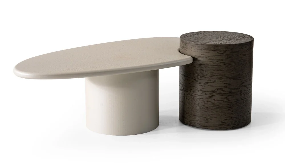 Lugano Gri Orta Sehpa Seti