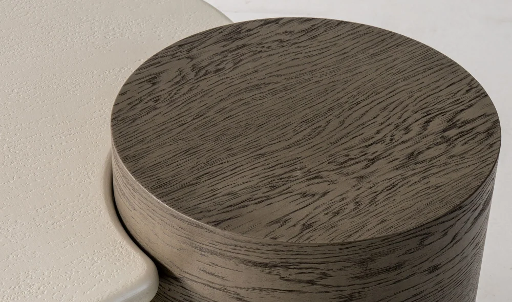 Lugano Gri Orta Sehpa Seti