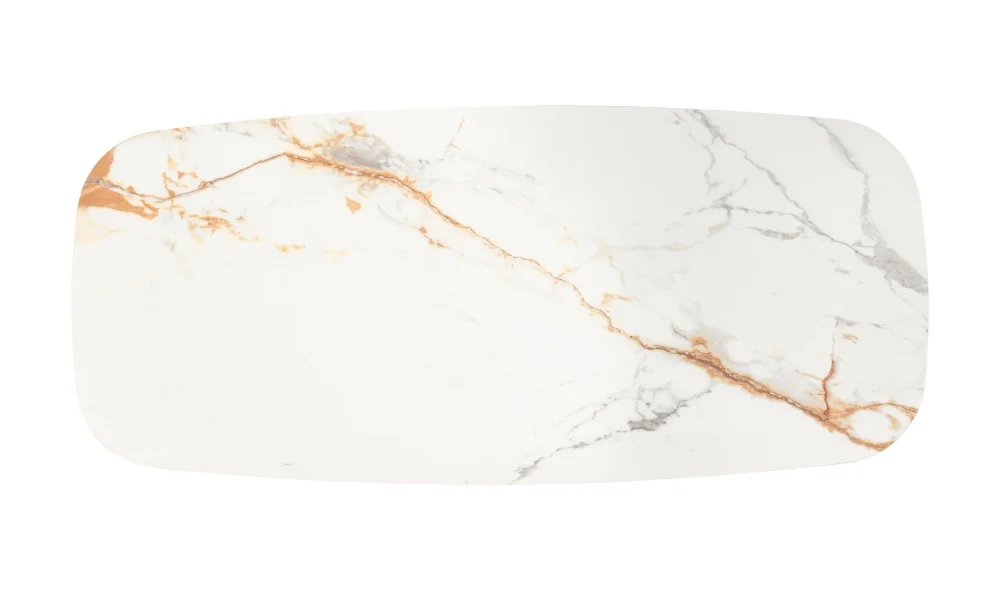 Divinia Beyaz Seramik Yemek Masası Takımı (180cm)