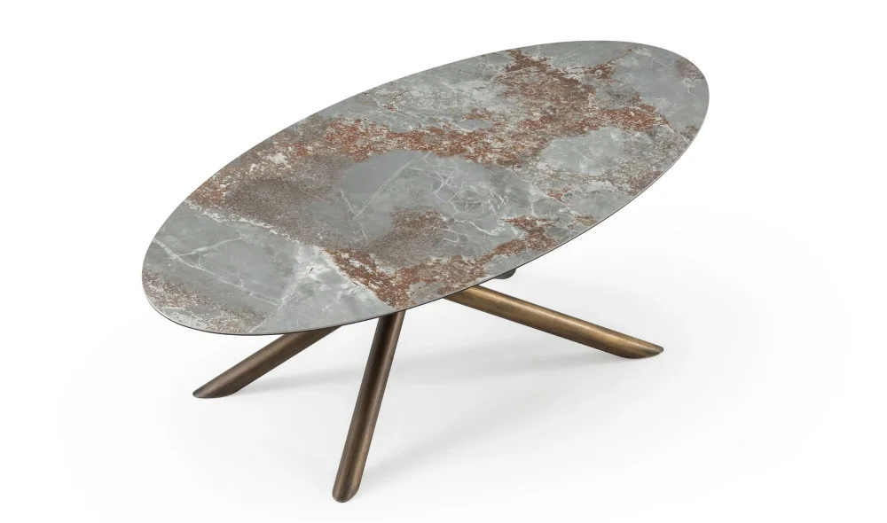 Ellie Antik Seramik Yemek Masası