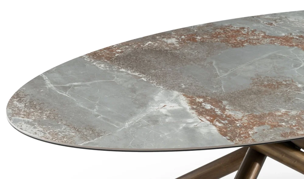 Ellie Antik Seramik Yemek Masası