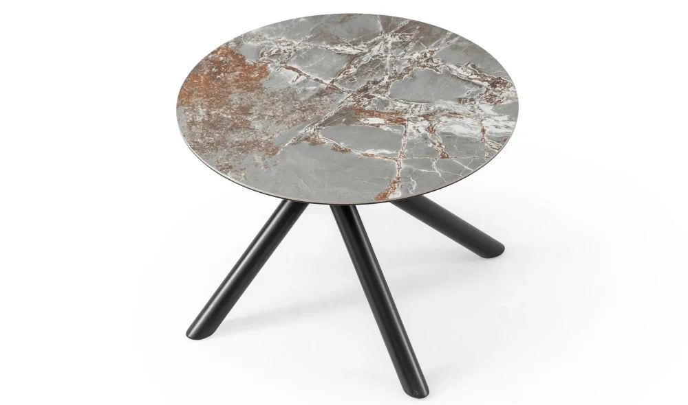 Sole Octo Yuvarlak Seramik Mutfak Masası