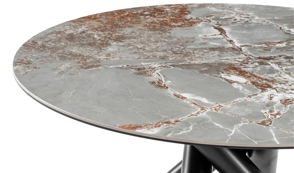 Sole Octo Yuvarlak Seramik Mutfak Masası