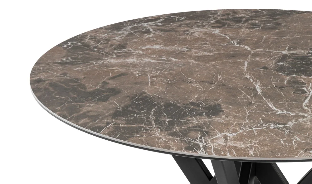 Sole Spider Yuvarlak Seramik Mutfak Masası