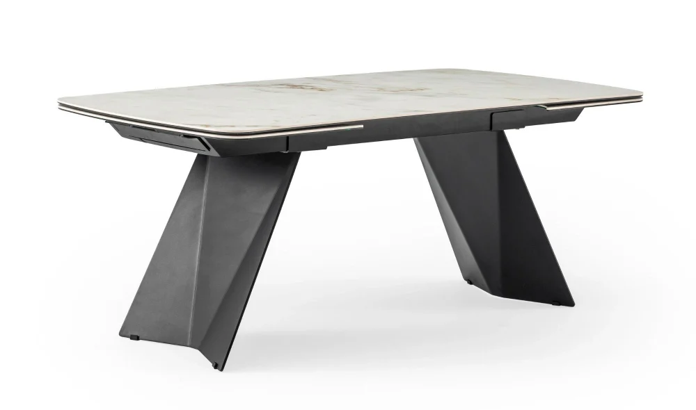 Volare Beyaz Seramik Yemek Masası