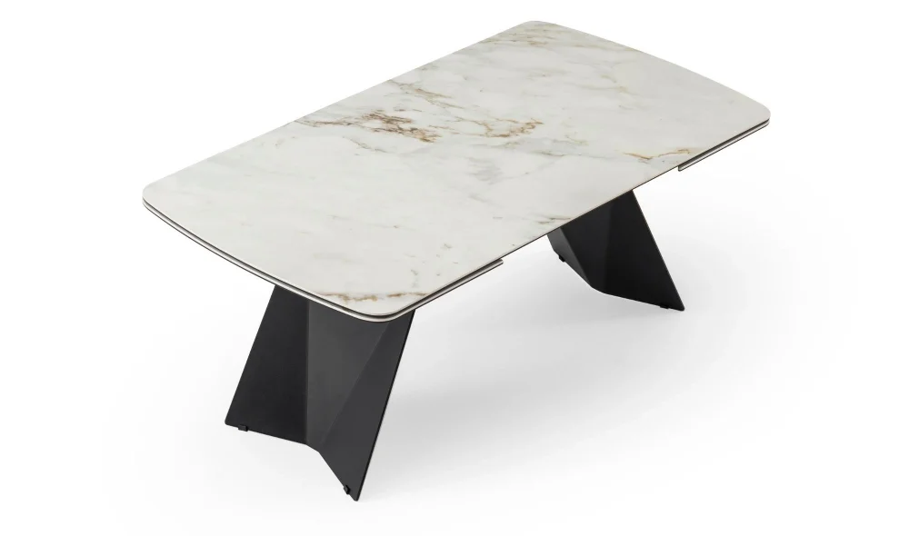 Volare Beyaz Seramik Yemek Masası