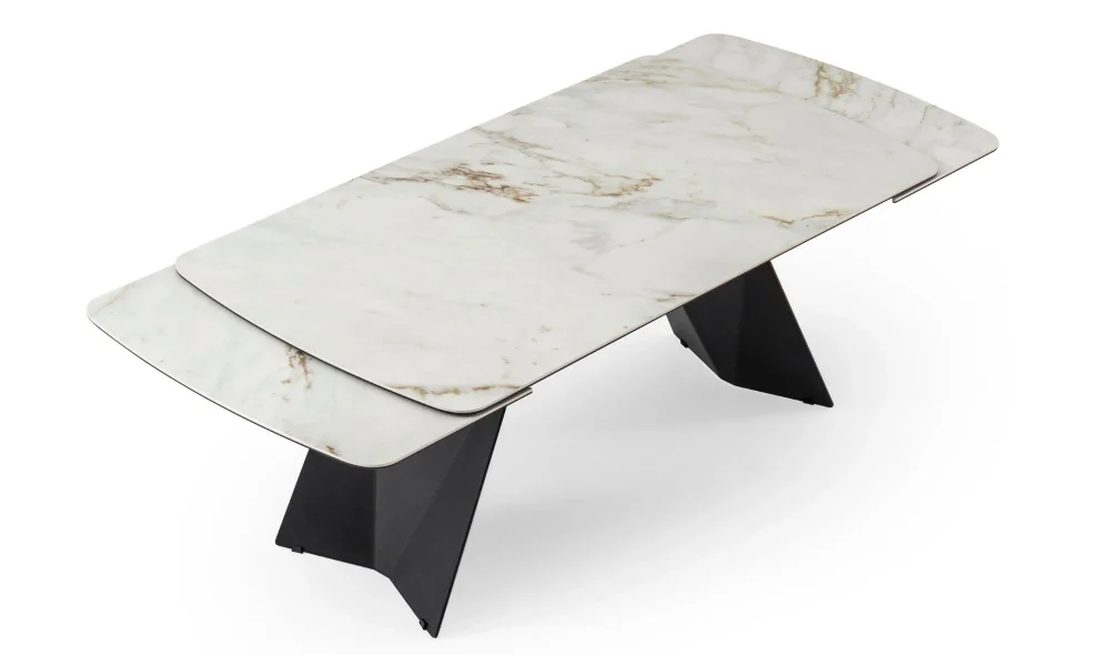 Volare Beyaz Seramik Yemek Masası