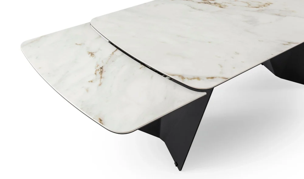 Volare Beyaz Seramik Yemek Masası