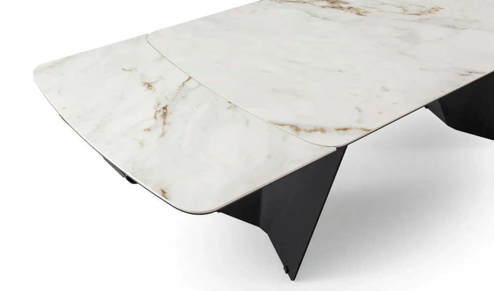 Volare Beyaz Seramik Yemek Masası