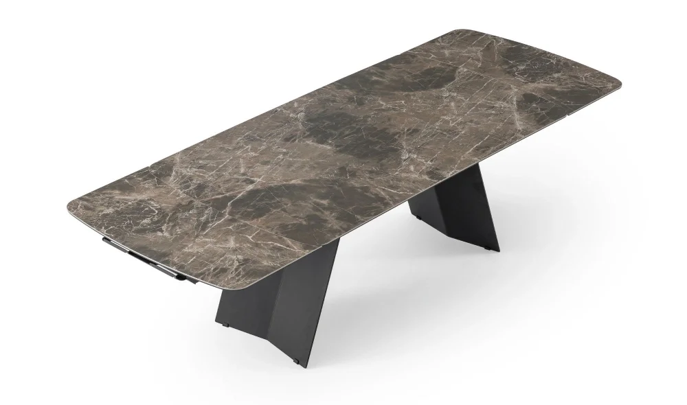 Volare Siyah Seramik Yemek Masası