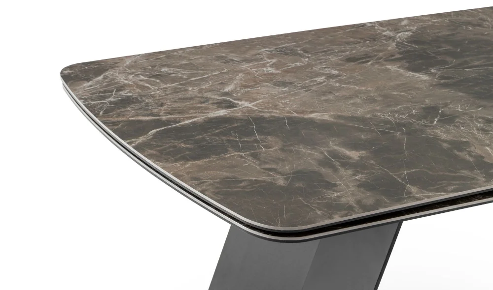 Volare Siyah Seramik Yemek Masası