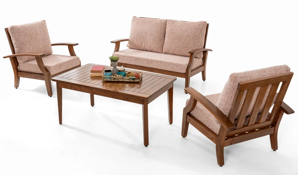 Teras Natura Kiremit 4 Oturumlu Bahçe ve Balkon Takımı