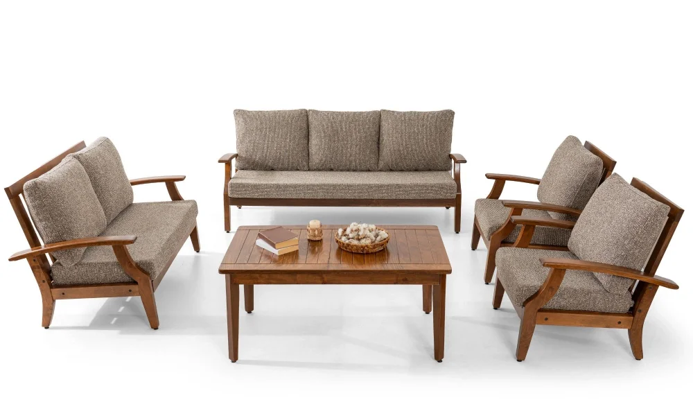 Teras Natura Kahve 7 Oturumlu Bahçe ve Balkon Takımı