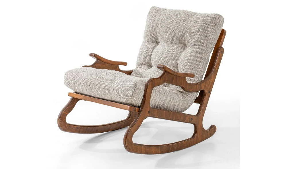 Natura Bej Sallanır Koltuk