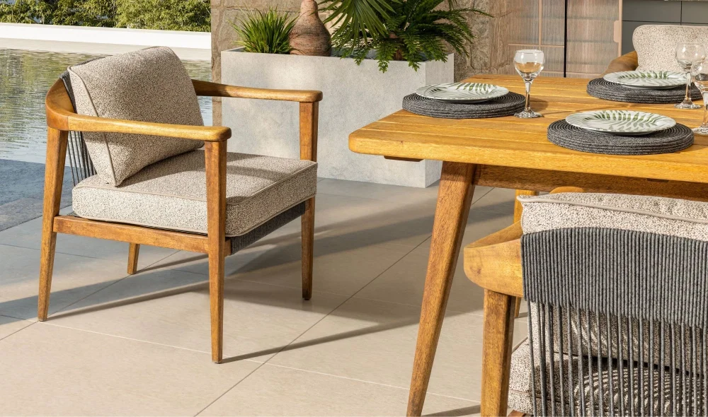 Apollo Iroko Yemek Masası Takımı