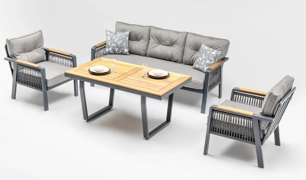 Olimpos Antrasit Iroko Bahçe ve Balkon Takımı