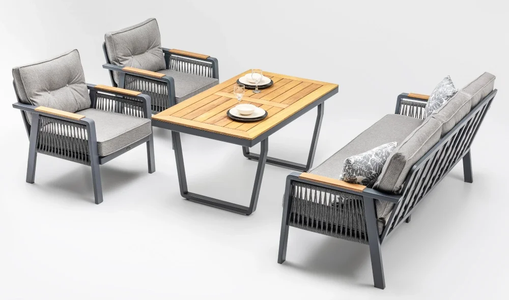 Olimpos Antrasit Iroko Bahçe ve Balkon Takımı