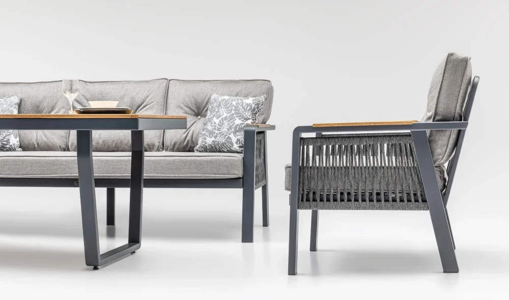 Olimpos Antrasit Iroko Bahçe ve Balkon Takımı