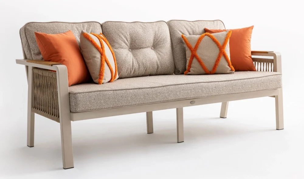 Olimpos Krem Iroko Bahçe ve Balkon Takımı