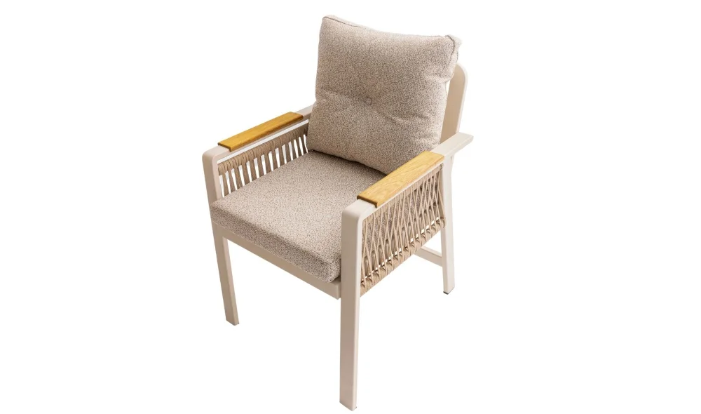 Olimpos Krem Iroko Yemek Masası Takımı