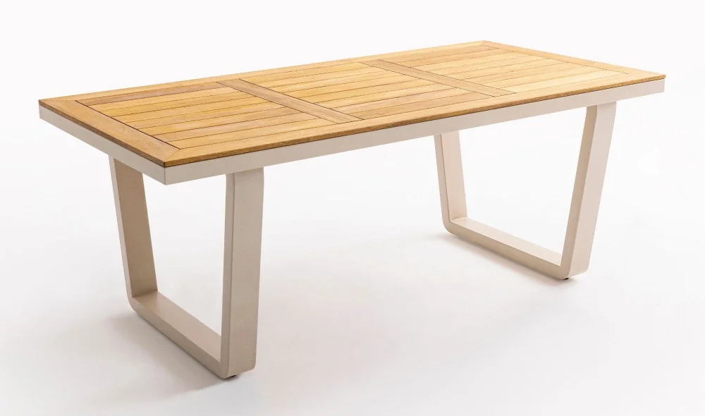 Olimpos Krem Iroko Yemek Masası Takımı