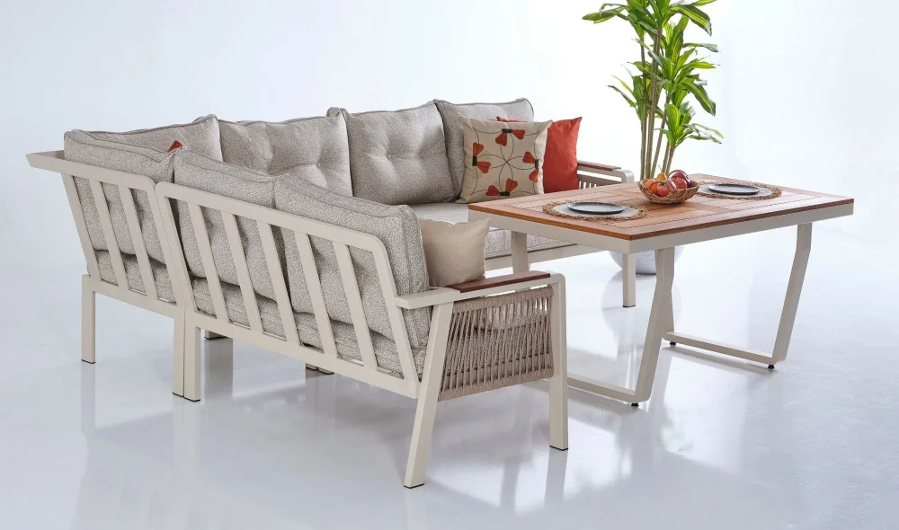 Olimpos Iroko Köşe Bahçe ve Balkon Takımı