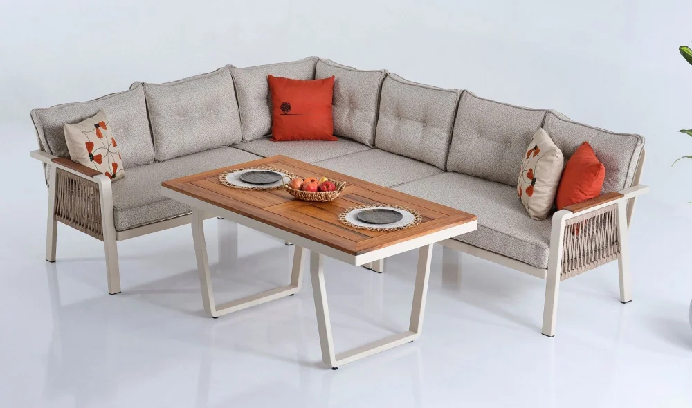 Olimpos Iroko Köşe Bahçe ve Balkon Takımı