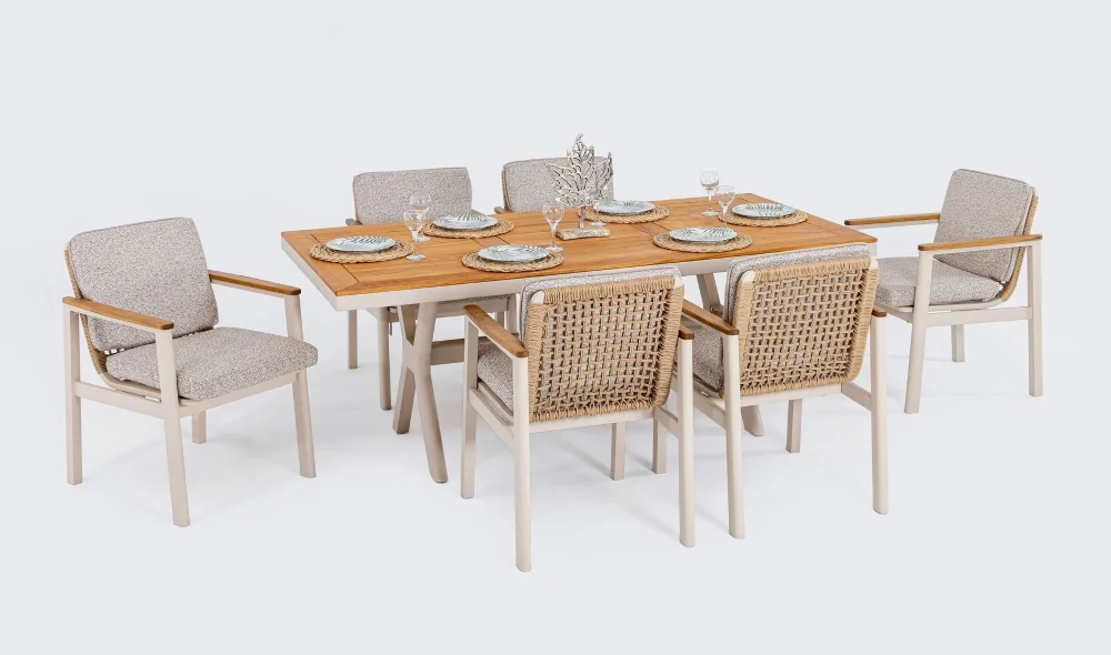 Astoria Iroko Yemek Masası Takımı