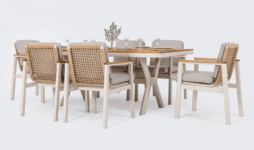 Astoria Iroko Yemek Masası Takımı