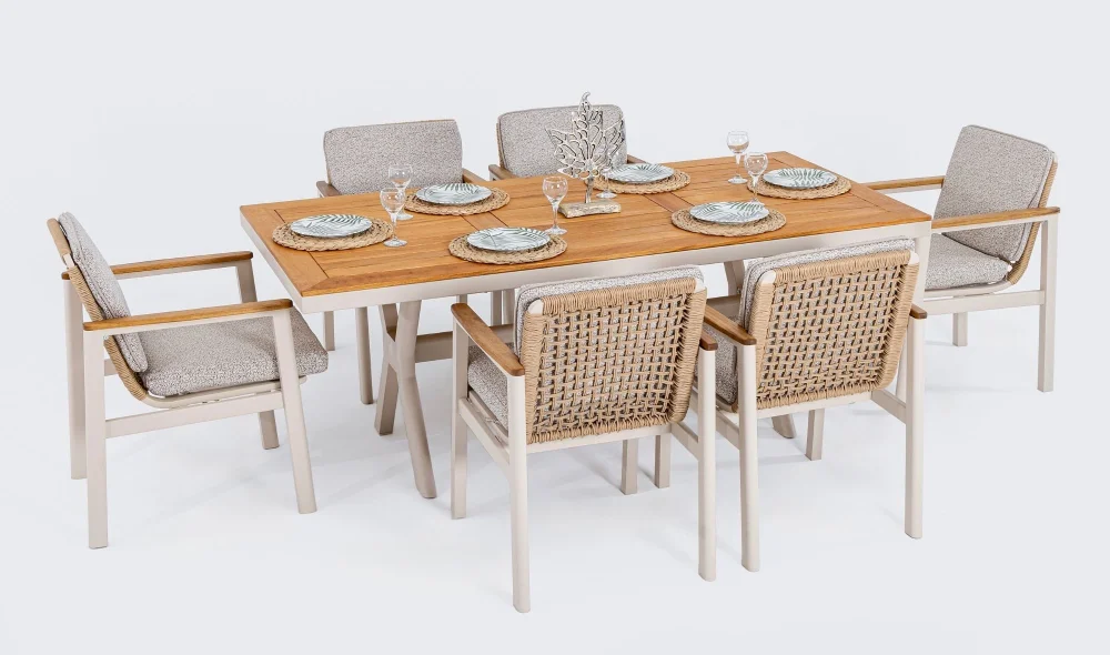 Astoria Iroko Yemek Masası Takımı