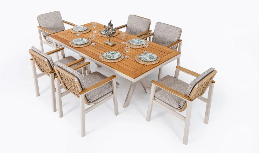 Astoria Iroko Yemek Masası Takımı