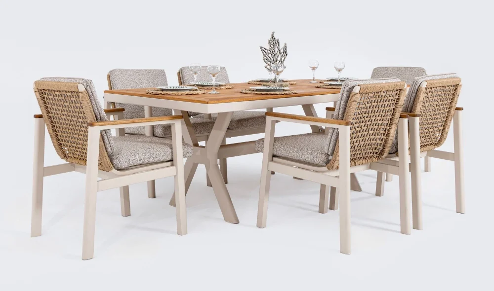 Astoria Iroko Yemek Masası Takımı