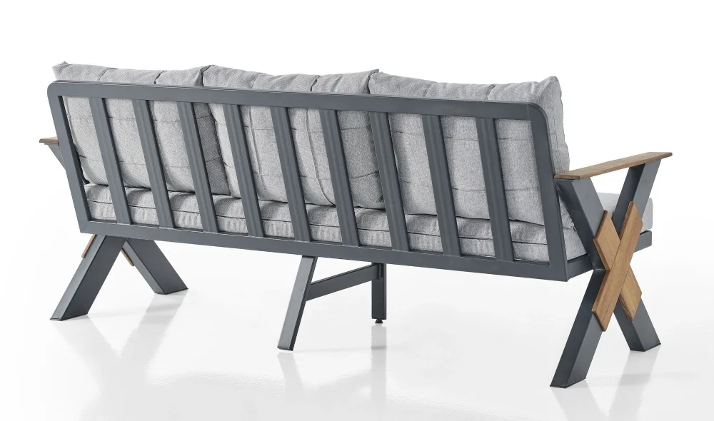 Lotus Antrasit Iroko Bahçe ve Balkon Takımı