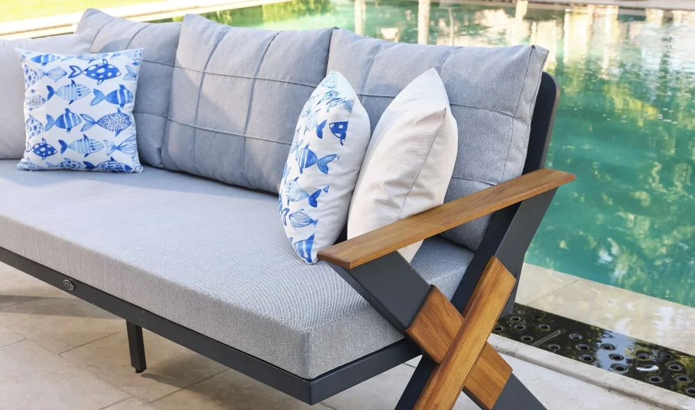 Lotus Antrasit Iroko Bahçe ve Balkon Takımı