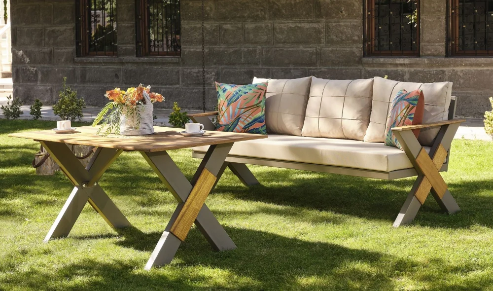 Lotus Cappy Iroko Bahçe ve Balkon Takımı